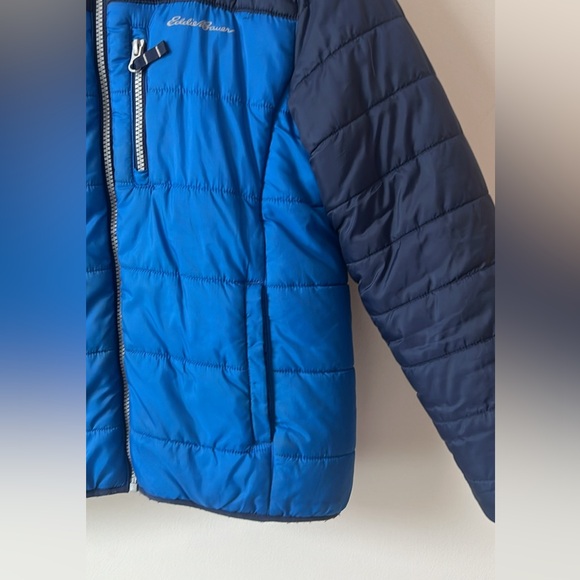 Eddie Bauer Fleece Lined Puffer Jacket - Size Youth XL (10/12) - Picture 6 of 14